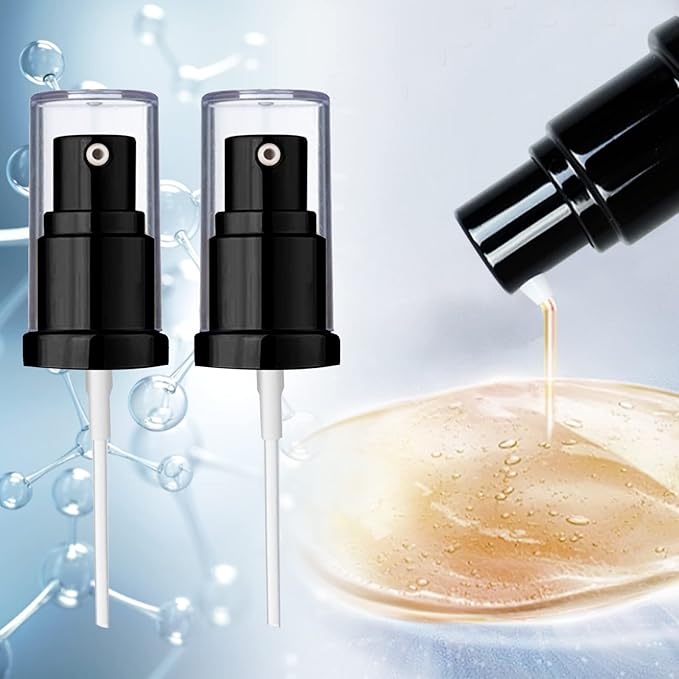 Chris.W 2Pack Foundation Pump Compatible with Maybelline Fit Me Liquid Foundation Makeup (Black+Black)-Velvo Beauty