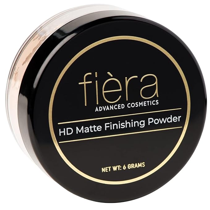Fièra HD Matte Finishing Powder - Perfect Final Touch, Absorbs Excess Oil, Smooth & Velvety Matte Finish - Blurs Imperfections, Long-Lasting Full Coverage for Flawless Skin - 0.2 OZ-Velvo Beauty