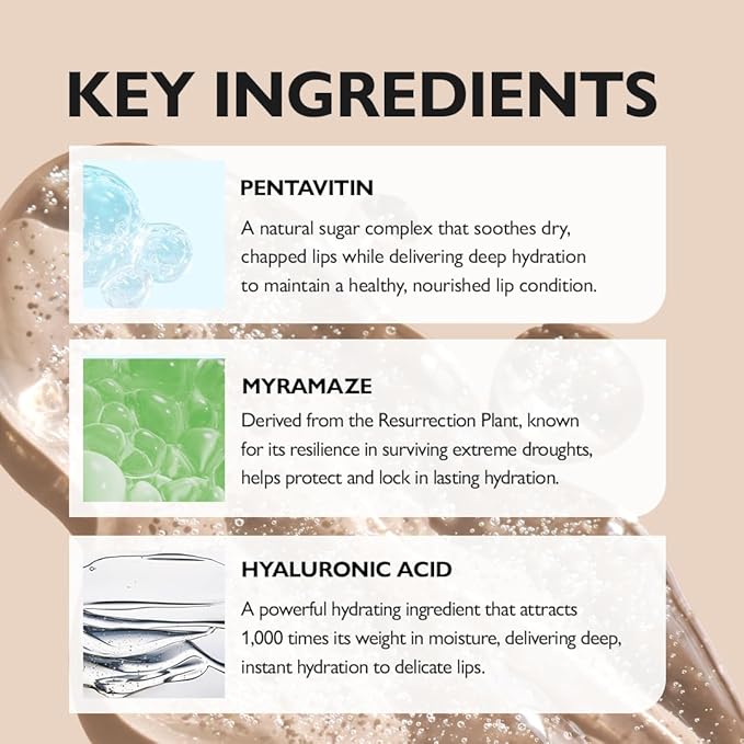 PDRN Glazed Lip Treatment – Hydrating & Plumping Lip Balm with PDRN & Peptides for Soft, Glossy Lips – Intensive Lip Repair & Moisture Lock- 0.33 fl oz-Velvo Beauty