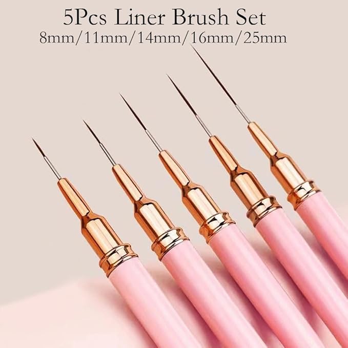 Nail Art Tools 27Pcs Set,Nail Art Brush,Resin Nail Art Palette,5 Pcs Nail Art Pens Liner Brush,2-way Acrylic Silicone Engraving Pen Dotting Pen Tools Nail Art Kit for Nail Art DIY-Velvo Beauty