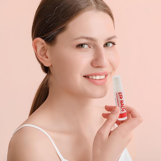 48 Pack Lip Balm, Natural Lip Balm Bulk with Vitamin E and Coconut Oil, Moisturizing Soothing Chapped Lips-8 Flavors-Velvo Beauty