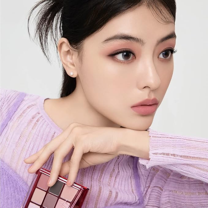 Espoir Real Eye Palette All New #2 Softy Rosy 0.26 oz 7.5g | Multi-Use Long-Lasting Blendable 8 Colors Natural Glitter Soft veil matte Makeup Eyeshadow Palette for Various Makeup Looks | Korean Makeup-Velvo Beauty