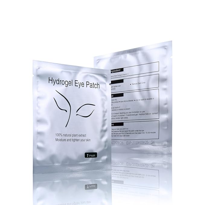 100 Pairs Set,Under Eye Pads,Comfy and Cool Under Eye Patches Gel Pad for Eyelash Extensions Eye Mask Beauty Tool-Velvo Beauty