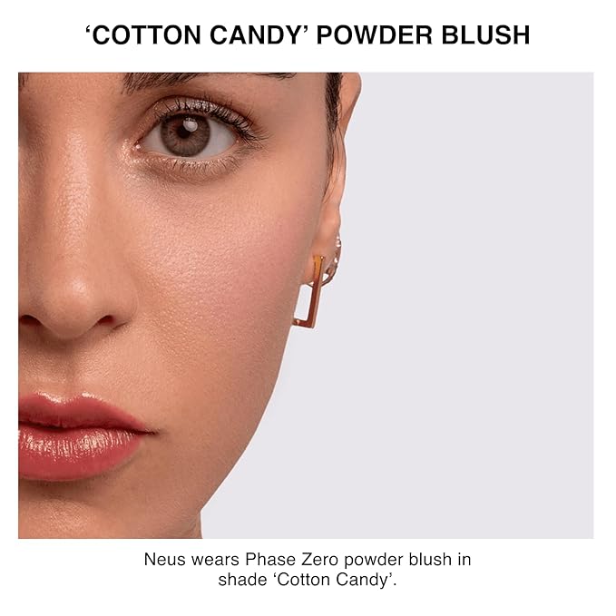 Makeup Powder Blusher - "Cotton Candy" - 4g / 0.141oz - Pigmented, Buildable, Lightweight Powder Blush for a Radiant, Healthy, Natural Glow. Versatile Shade - Dusty Pink - Matte-Velvo Beauty