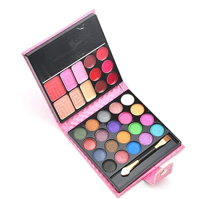 32 Colors Eyeshadow Palette Makeup Contouring Kit Combination with Lipgloss, Blusher and Concealer #2 - Perfect for Professional and Daily Use-Velvo Beauty