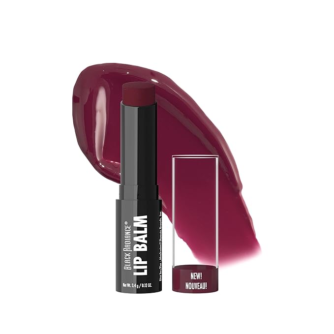 Black Radiance Beyond A Pout Plumping Lip Balm, Moisturizes & Conditions with a Blend of Botanical Oils & Hyaluronic Acid For a Glossy Finish, Vegan, Cruelty-Free - Luscious-Velvo Beauty