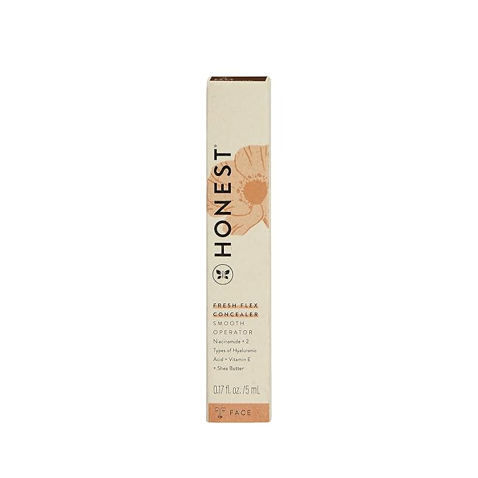 Honest Beauty Fresh Flex Concealer with Niacinamide + Vitamin E + Hyaluronic Acid | Vegan + Cruelty free | Java, 0.17 fl oz-Velvo Beauty