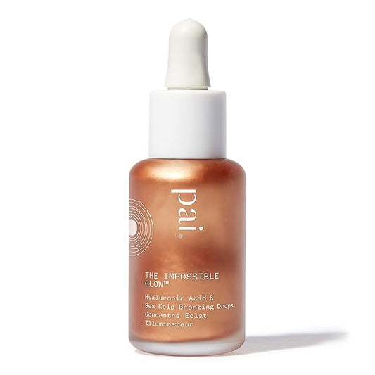 Pai Skincare - The Impossible Glow Organic Hyaluronic Acid + Sea Kelp Glow Drops | Natural, Vegan, Sensitive Skincare (Bronze, 1 fl oz | 30 ml)-Velvo Beauty