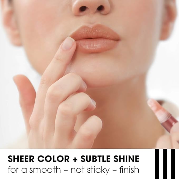 ChapStick Total Hydration Vitamin Enriched Blushed Bronze Tinted Lip Oil Tube, Lip Care - 0.24 Oz-Velvo Beauty