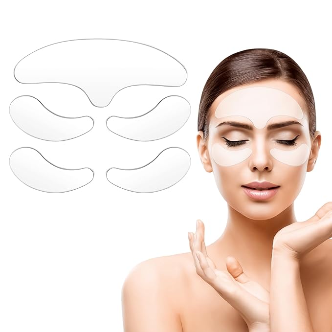 Reusable Anti-Wrinkle Patches Set, Reusable Silicone Patches Set, Forehead, Undereye and Smile Lines Repair-Velvo Beauty