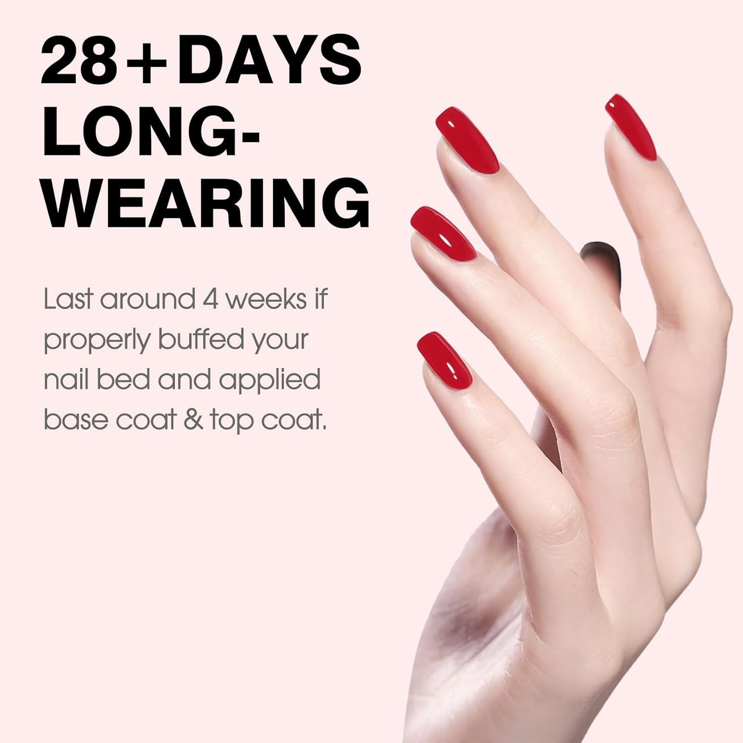 CANNI Gel Nail Polish Red Colors, 1Pcs Red Gel Polish High Gloss Soak Off UV Nail French Nail Manicure Salon DIY-Velvo Beauty