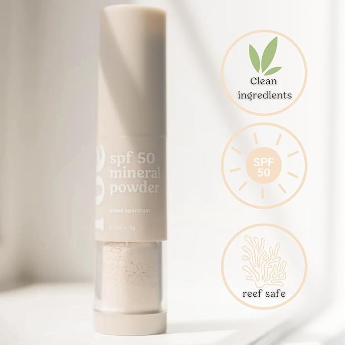 Roe Wellness- Kids SPF 50 Brush On Mineral Sunscreen Powder EWG Certified, Non-Toxic, Reef-Friendly, Easy to Apply for Kids, Babies & Parents (2Pack)-Velvo Beauty