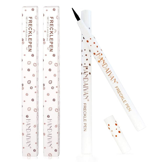 Freckle Pen 4 Colors Available, Natural Lifelike Freckle Makeup Pen, Waterproof Long Lasting Quick Dry - Light Brown, Natural Coffee, Chestnut, Dark Brown-Velvo Beauty