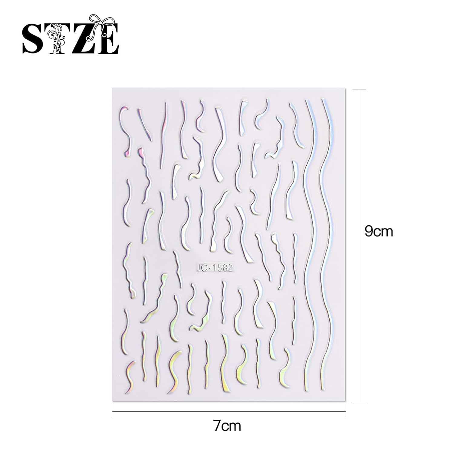 JMEOWIO 12 Sheets Aurora Nail Art Stickers Decals Self-Adhesive Pegatinas Uñas Glitter Holographic Nail Supplies Nail Art Design Decoration Accessories-Velvo Beauty