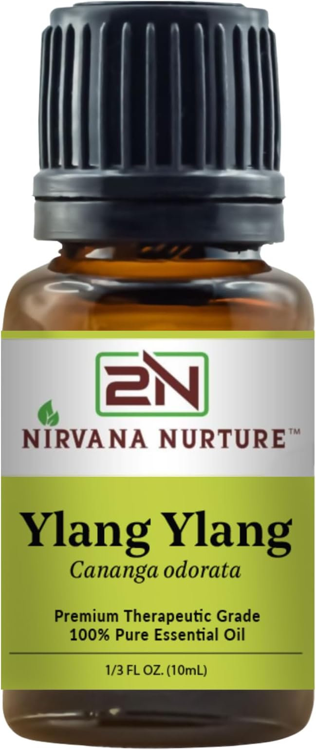 Ylang Ylang Essential Oil 100% Pure Premium Therapeutic Grade, Undiluted - Aromatherapy Diffuser for Calm and Relaxation, Skin Care, Hair Care-Velvo Beauty