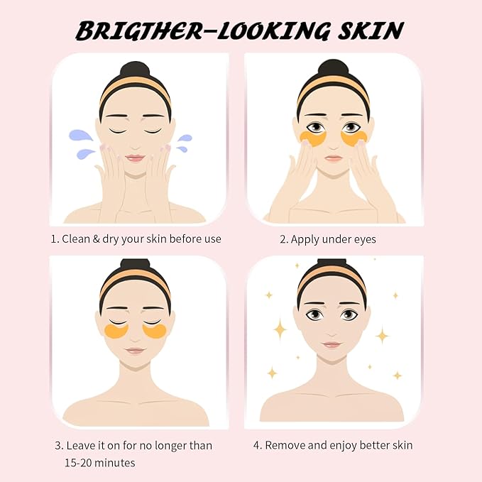 Eye Masks (36 Pairs) - Caffeine, Retinol, 24K Gold for Puffiness, Dark Circle, Wrinkles, Fine Lines - Firming Eye Gel Pads, Great for Holiday Gifts and Personal Use-Velvo Beauty