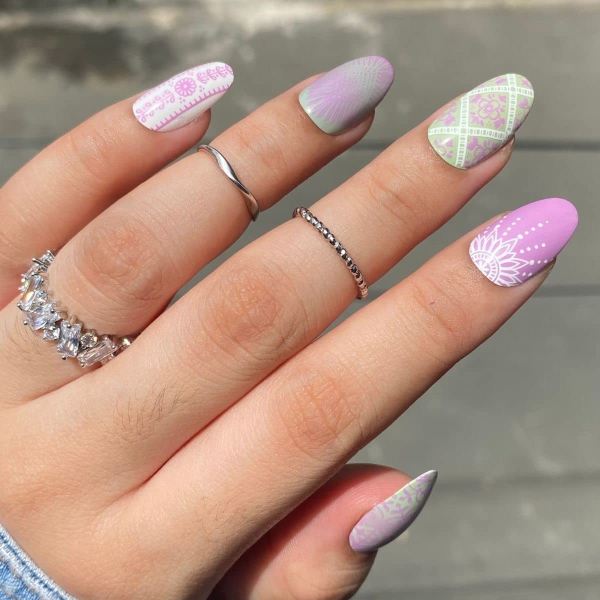 Maniology Nail Stamping Starter Kit (Plate, Polish, Top Coat, Stamper and Scraper Card) (Fringe Forever)-Velvo Beauty