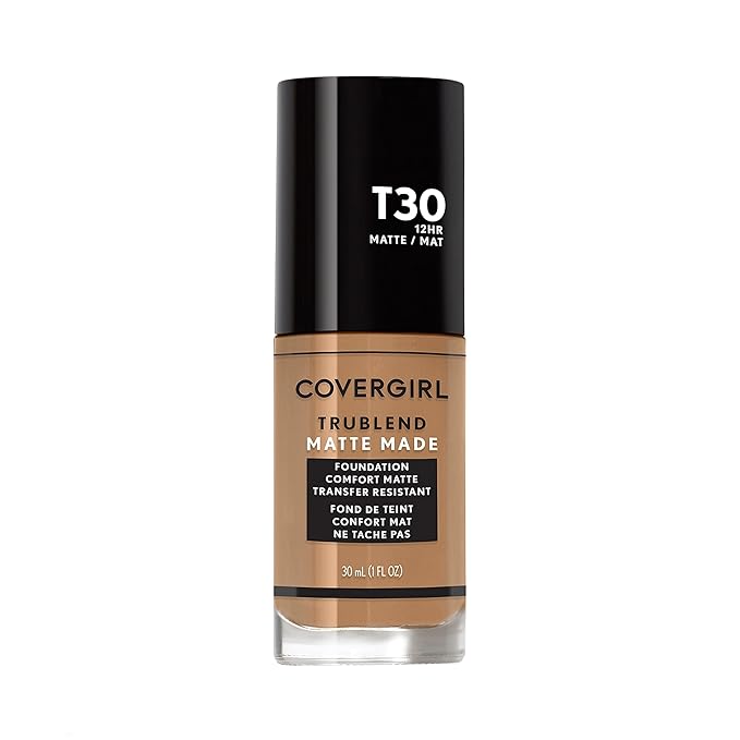 COVERGIRL TruBlend Matte Made Liquid Foundation, Warm Honey-Velvo Beauty