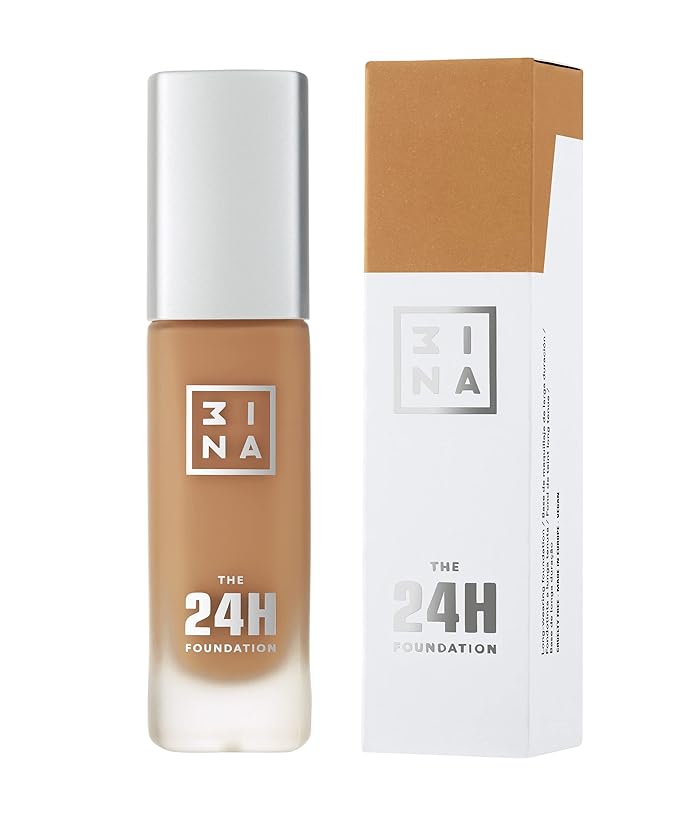 3INA The 24H Foundation 648-24H Long-Wearing Formula - Medium To High Buildable Coverage - Smooth Matte Finish - Expanded Shade Selection - Waterproof, Cruelty Free, Vegan Makeup - 1.01 Oz-Velvo Beauty