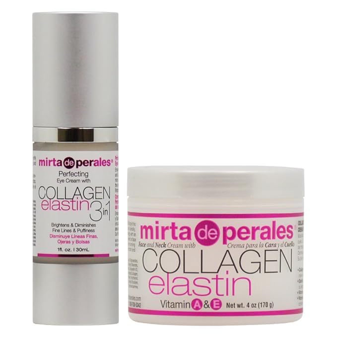 Mirta De Perales Collagen Elastin Eye Cream + Face and Neck Cream Set-Velvo Beauty