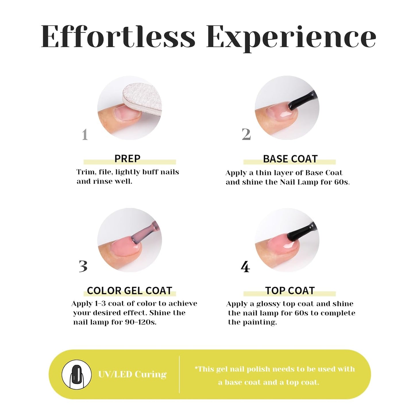 Lemon Yellow Pearl Gel Nail Polish,15ml UV/LED Lamp Soak Off Sparkly Shimmer Yellow Chrome Gel Polish for Manicure Salon or DIY Nail Art at Home- GP0095-Velvo Beauty