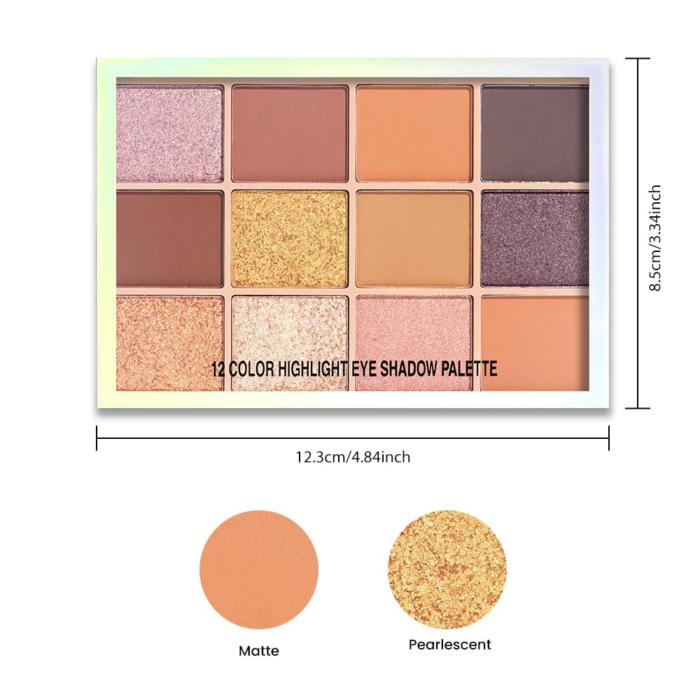 SUAKE Neutral Eye Shadow Palette,Nude Pink Champagne Naked Cream Eyeshadow Palette,Make Up Pallets for Women, Highly Pigmented Long Lasting Naturing-Looking,Blendable,Vegan-Velvo Beauty