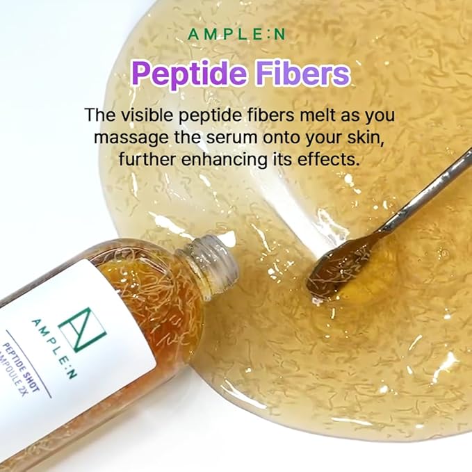 AMPLE:N Peptide Shot 2X Ampoule – Intensive Age Defying Concentrate Face Serum with Peptide Threads – Erasing Wrinkles and Improve Firmness – Lifting Sagging Skin – Plump, Repairs Skin, 3.38 fl.oz.-Velvo Beauty