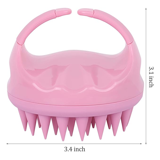3 Pcs Silicone Scalp Massager & Shampoo Brush, Handheld Scalp Scrubber Cleansing Brush for Shower-Velvo Beauty