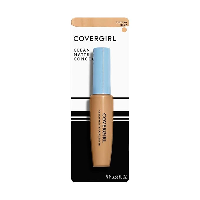 COVERGIRL - Clean Matte Concealer, Oil-Free, Lightweight Formula, Blendable, Natural-Looking Coverage, 100% Cruelty-Free-Velvo Beauty