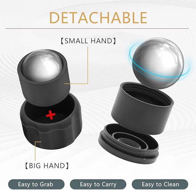 Cryosphere Cold Massage Roller Ball-FSA Eligible-Massage ice Ball, Cold and Hot Massage Ball, Lymphatic Drainage Massager, Massage Roller Ball, Plantar Fasciitis Release Ball-Velvo Beauty