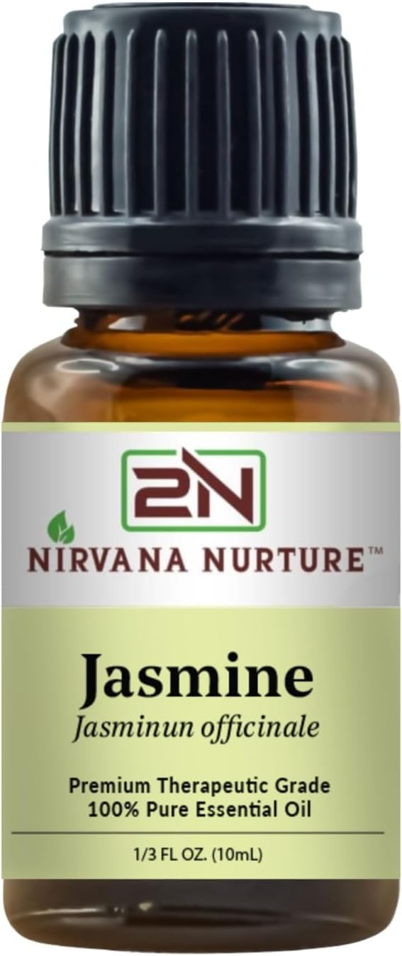 Jasmine Essential Oil 100% Pure Premium Therapeutic Grade, Undiluted - Aromatherapy Diffuser for Calm and Relaxation, Skin Care, Hair Care-Velvo Beauty