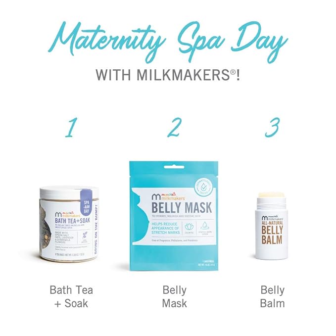 Munchkin® Milkmakers® Belly Mask for Pregnancy Skin Care & Stretch Marks, 3 Sheet Masks-Velvo Beauty