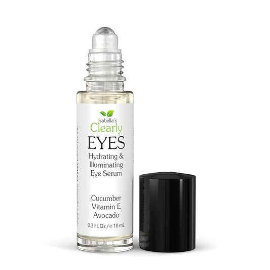 EYES, Natural Anti Aging Eye Serum | Hydrating and Firming Instant Treatment for Tired Puffy Eyes, Dark Circles, Swollen Eyelid, Eye Bags with Cucumber and Avocado | Made in USA-Velvo Beauty