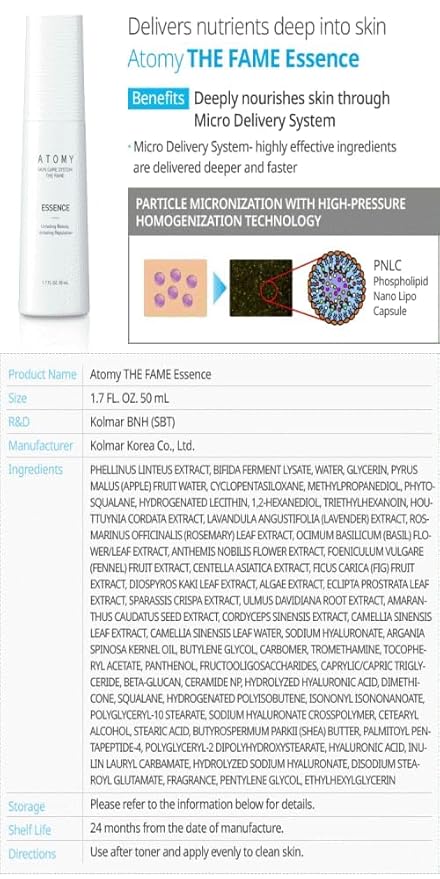 The Fame Skin Care System 1 SET including 5 kinds of skincare - Lotion, Toner, Essence, Eye Cream, Nutrition Cream | Korean Cosmetics | Unfading Beauty & Reputation | Strengthen Skin-Velvo Beauty