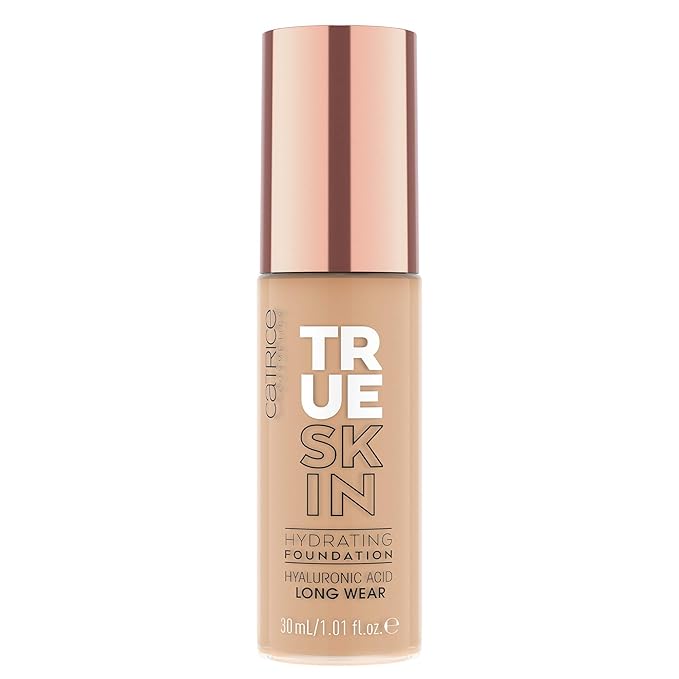 Catrice | True Skin Hydrating Foundation | Lightweight Buildable Coverage with Hyaluronic Acid and Watermelon Seed Oil | Vegan & Cruelty Free (040 | Neutral Hazel)-Velvo Beauty