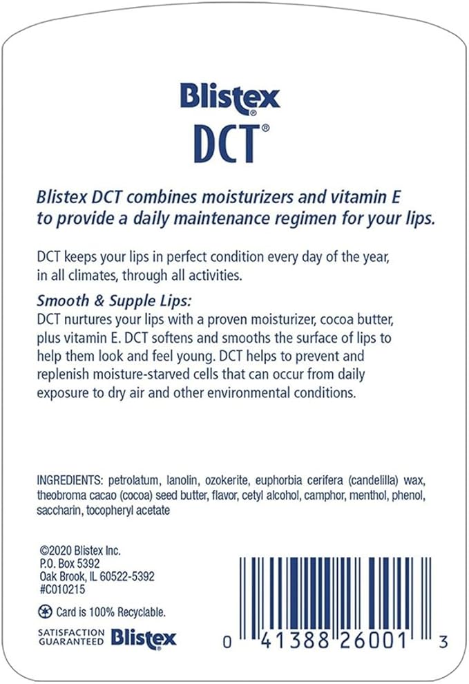 Blistex DCT Daily Conditioning Treatment SPF 20 0.25oz-Velvo Beauty