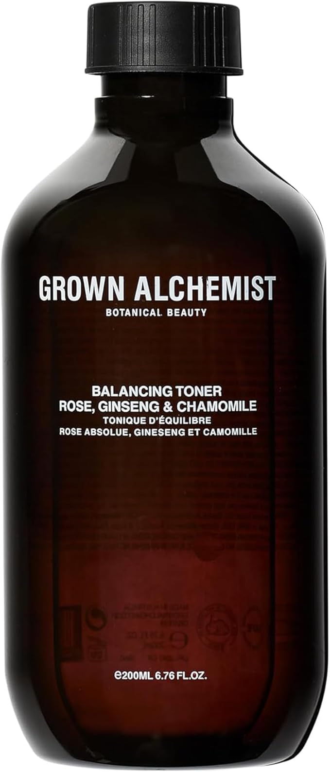 Grown Alchemist Balancing Toner, Alchohol-Free with Rose, Ginseng, Chamomile 200mL-Velvo Beauty