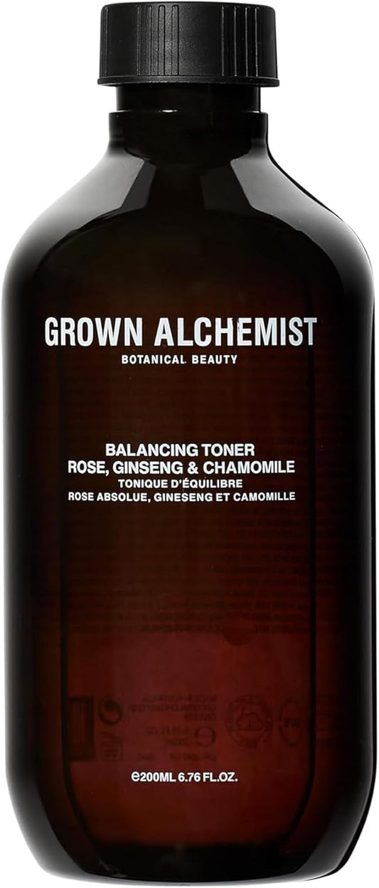 Grown Alchemist Balancing Toner, Alchohol-Free with Rose, Ginseng, Chamomile 200mL-Velvo Beauty