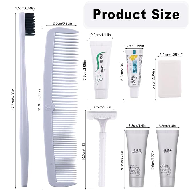 Hygiene Kit, Hygiene Kit Bulk, Individually Packed,The Travel Hygiene Kit Is Fully Equipped, Convenient For Personal Washing, Convenience Kits Suitable For Hotel, Home, Camping, Travel ( Pack-25)-Velvo Beauty