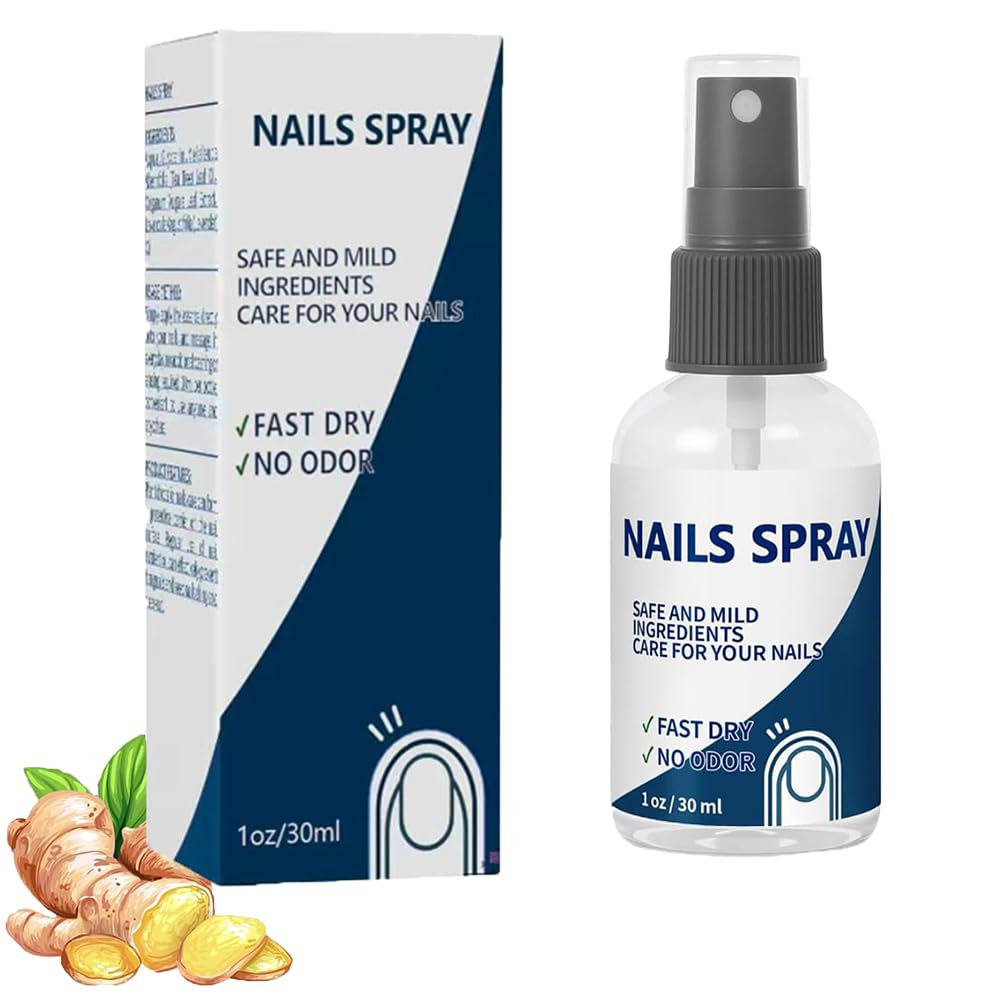 Nail Strengthener Spray for Stronger Nails | Quick-Dry Moisturizer with Lavender & Tea Tree Oils | Non-Greasy Formula to Prevent Brittleness | Unisex Care for Hands & Feet - 1 Fl Oz (1)-Velvo Beauty