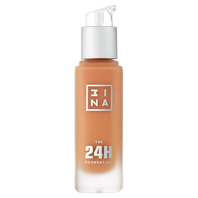 3INA The 24H Foundation 660-24H Long-Wearing Formula - Medium To High Buildable Coverage - Smooth Matte Finish - Expanded Shade Selection - Waterproof, Cruelty Free, Vegan Makeup - 1.01 Oz-Velvo Beauty