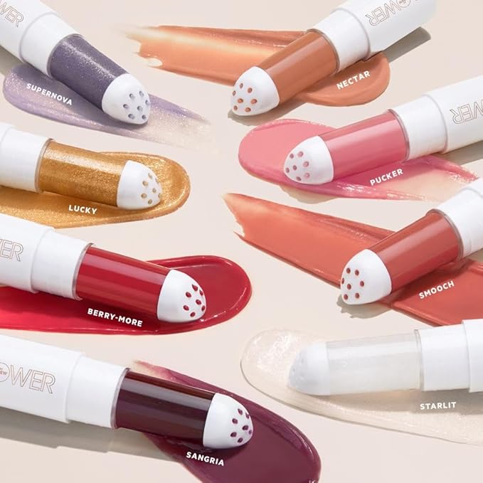 FLOWER Beauty By Drew Barrymore Perfect Pout Hydrating Lip Mask - Soothes + Softens Lips + Natural-Looking Tint - Recovery Lip Treatment + Moisturizes + Hydrates Lips - Scented - Cruelty-Free + Vegan ( Lucky)-Velvo Beauty