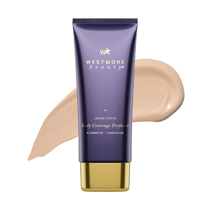 Westmore Beauty Body Coverage Perfector – Waterproof Leg & Body Makeup - Tattoo Cover Up Makeup - 3.5 Oz (Light Radiance)-Velvo Beauty