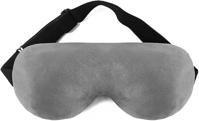 Aroma Season Weighted Eye Mask, Warm Eye Compress for Dry Eyes, Moist Heat Lavender Eye Mask, Microwave Eye Mask for Stye, Belpharitis, MGD (Gray)-Velvo Beauty