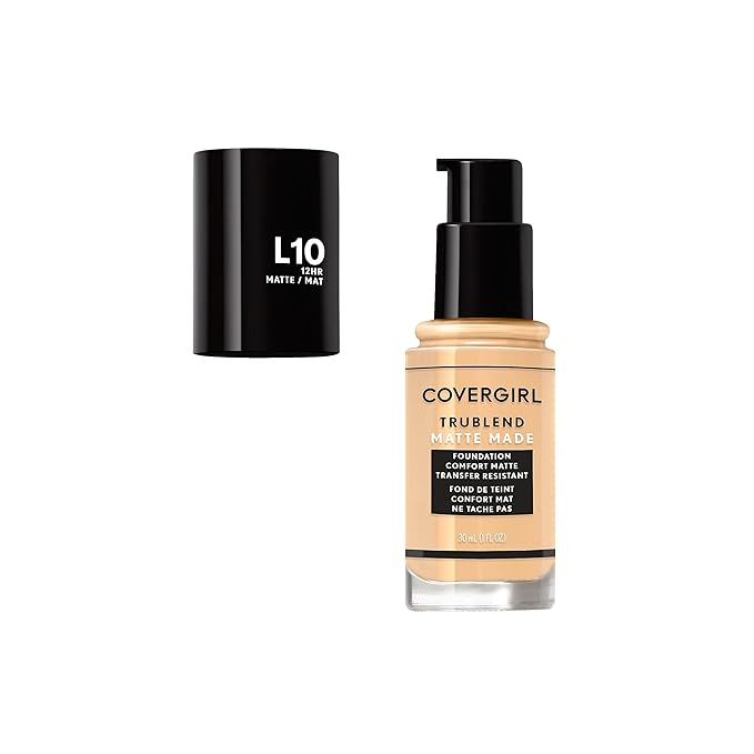 COVERGIRL TruBlend Matte Made Liquid Foundation, Fair Porcelain, 1 Fl Oz-Velvo Beauty