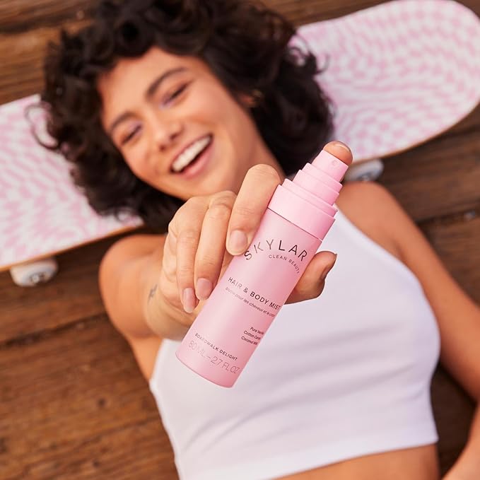 Skylar Boardwalk Delight Hair & Body Mist | Hypoallergenic & Clean Fragrance | Vegan, Cruelty Free, and Safe For Sensitive Skin | 80 ML, 2.7 Fl Oz-Velvo Beauty