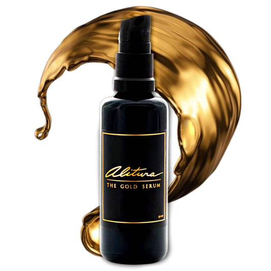 Alitura Anti-Aging Peptide & Collagen Gold Serum for Face – with Vitamin A, CoQ10 & Astaxanthin – Korean-Inspired Hydrating Serum for Wrinkles, Radiance & Firmness – 100ml-Velvo Beauty