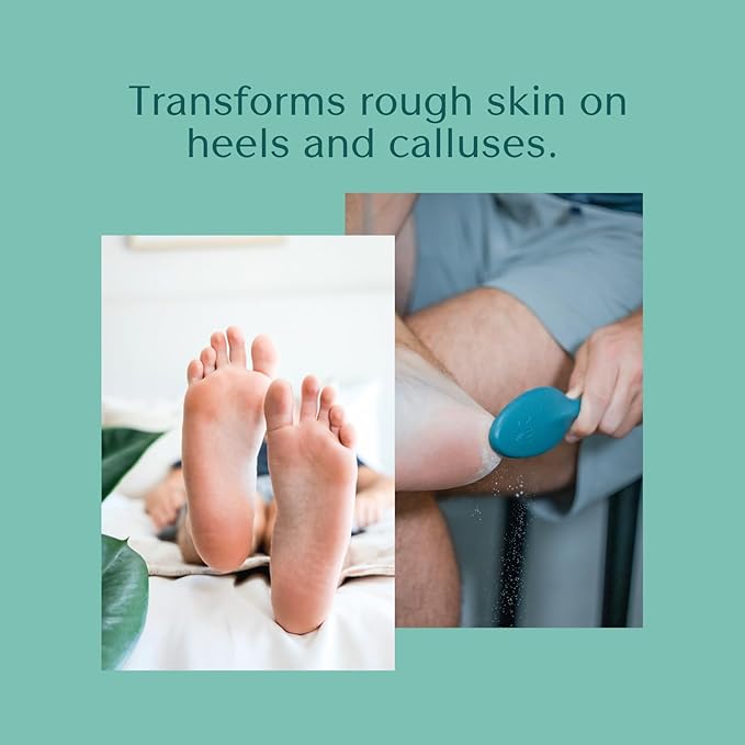 Bare August Glass Foot File Callus Remover- Heel Scraper & in Shower Foot Scrubber Dead Skin Remover - Pedicure Foot Buffer for Soft Feet-Velvo Beauty