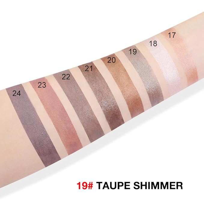 evpct Taupe Shimmer Cream Eye Shadow Brightener Sticks Set for Eyes, Taupe Shimmery Matte Pencil Eye shadow Applicator Stick Pen Palette Makeup Waterproof sombras en crema para ojos 19#-Velvo Beauty
