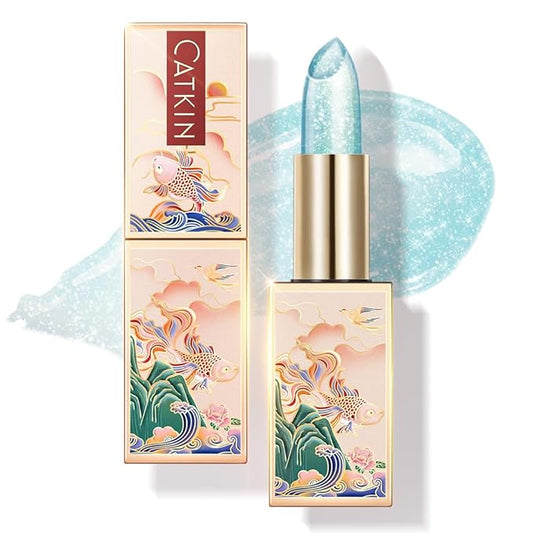 CATKIN Lip Balm Color Tinted Changing Lipstick Ultra Hydrating Lip Moistrurizer Chapstick with Vitamin E Nourishing For Cracked & Dry Lips 0.12 oz C08 Mermaid-Velvo Beauty